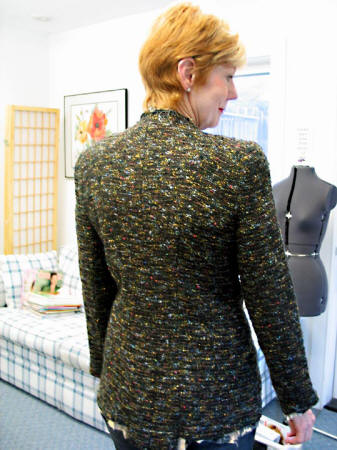 Back of couture jacket