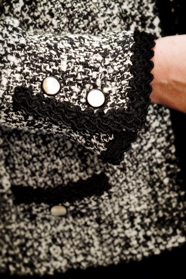 Detail of couture jacket