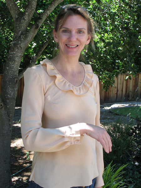 Katherine's silk blouse