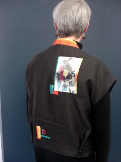 She sews the back beautifully